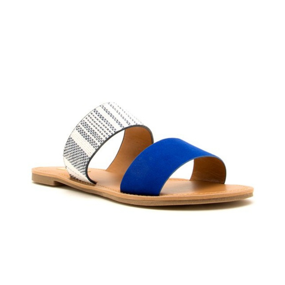 Cobalt Blue Slide Sandal